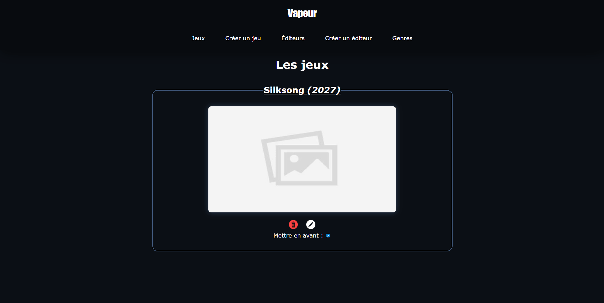 Vapeur - Première illustration